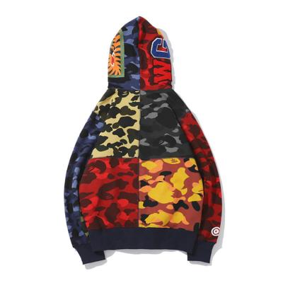 China Customized wholesale unisex casual hoodie 3D digital printing full zipper waterproof hoodies for men OEM&ODM for sale