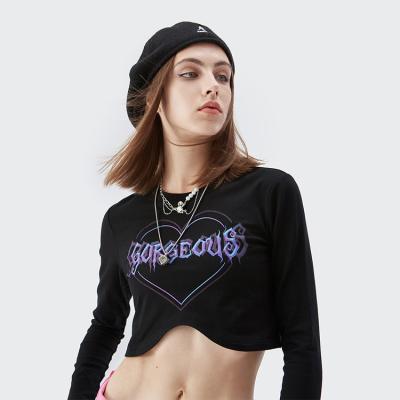 China Yuehui new style fashion women's breathable T-shirt masks streetwear sexy love graphic tees tops for women 2021 for sale