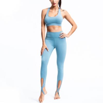 China Wholesale Breathable Sports Bra Tops Yoga Leggings Sets Fitness Women's Seamless Yoga Set Activewear for sale