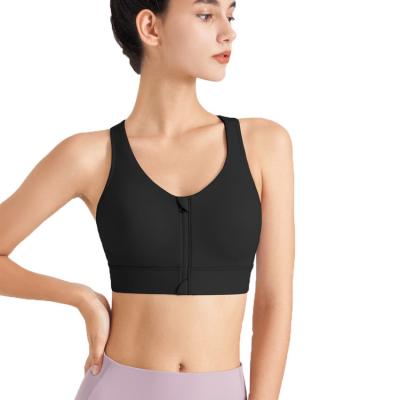 China Breathable High Strength Shockproof Sports Vest Gathered Outdoor Wear Women's Sports Bra Top Fitness Beauty Beauty Back for sale