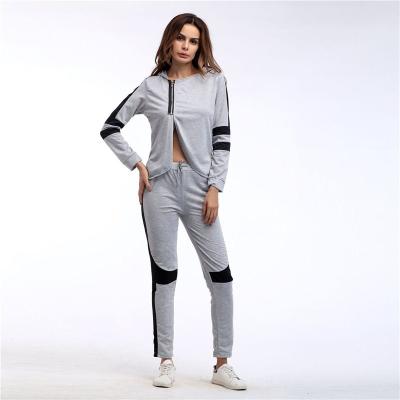 China Yuehui Wholesale Custom QUICK DRY High Quality Polyester/Cotton Sports Suit 2 Piece Jumpsuits For Ladies for sale