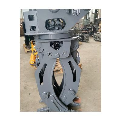 China Crops Clamp Hydraulic Rotation Grapple Log Grapple Hot Sale Hydraulic Rotator Log Grapple For Wood for sale