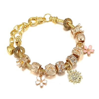 China FASHIONABLE hot sale hand bracelet lotus flower bracelet wedding for sale