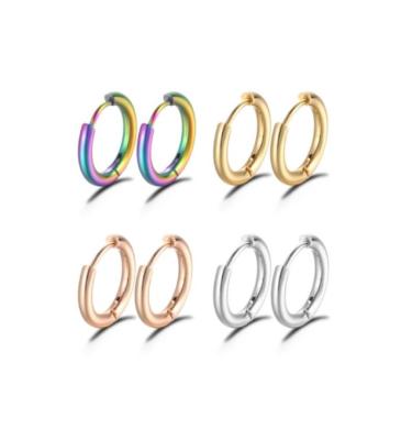 China TRENDY 2022 new arrivals gold plated stainless steel hoop earring cheap earrings made in china for sale