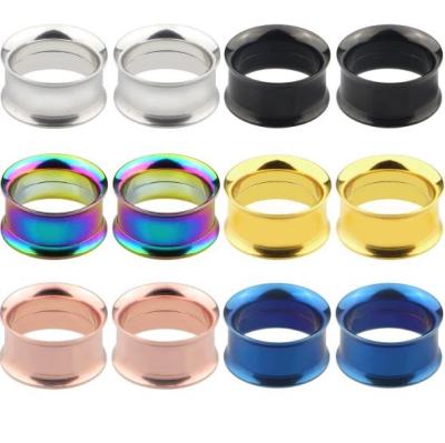 China Daily Wear Stainless Steel Jewelry Piercing Ear Plugs Wholesale Flesh Tunnel for sale