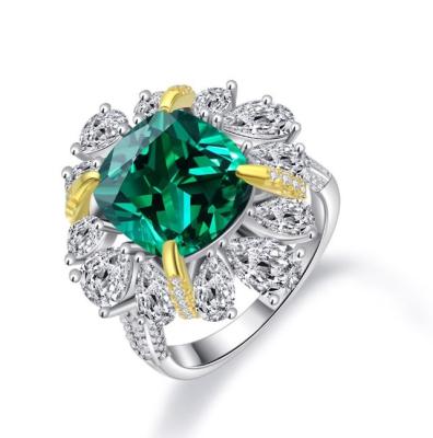 China New Design FASHIONABLE Jewelry 925 Sterling Silver Ring 2021green Smart Ring Diamond Ring for sale