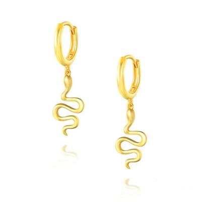 China TRENDY silver and gold earings snake circle earrings cc sterling silver earrings for sale