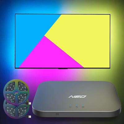 China Residential Lytmi 2021 65 Inch and Below TV PC Work with NEO HDMI 2.0 Alexa Google Assistant App Control Sync Box with LED TV Backlight for sale