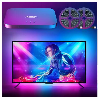 China Lytmi Residential Work with Alexa Google Assistant 65 Inch Below NEO TV App Control HDMI 2.0 Sync Box LED TV Backlight Strip Light for sale