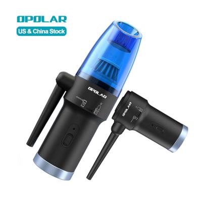 China New OPOLAR 2-in-1 Portable Cordless 6000mAh Computer Air Duster Electric Fan and Vacuum Cleaners for Computer Keyboard for sale