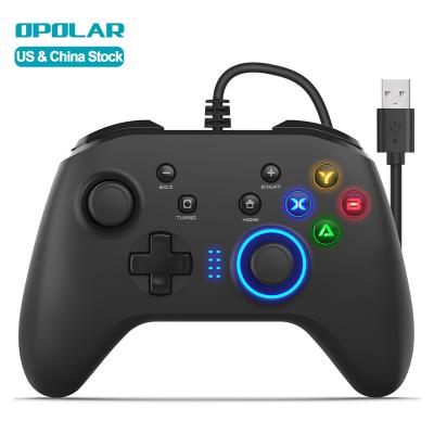 China Professional VIB MOTOR Vibration Dual USB Gamepad for Windows 7 8 Box Laptop TV 10 PC PS3 Game Joystick Switch Wired Controller for sale