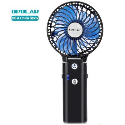 China Hotel OPOLAR 2021 NEW 5200mAh With 5-20 Hours Working Time 3 Speed ​​Foldable Design Mini Fan Hand Held Battery Powered Outdoor Portable for sale