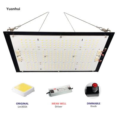 China Pre-assembled Yuanhui 120w Samsung lm301h dimming button with 660nm red V4 led grow light for indoor factory for sale