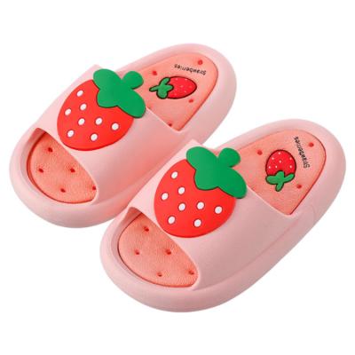 China Massage 2022 Summer Children's fruit open-toe non-slip coat soft children's bathroom slippers for sale