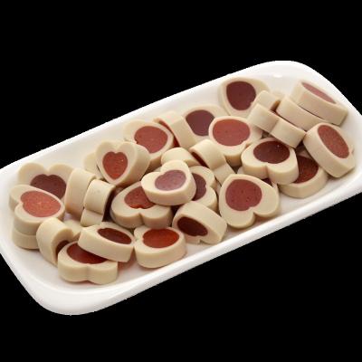 China Viable Natural Organic Delicious Heart Milk Dental Dog Chews Rawhide For Pet Snacks Dog Food for sale