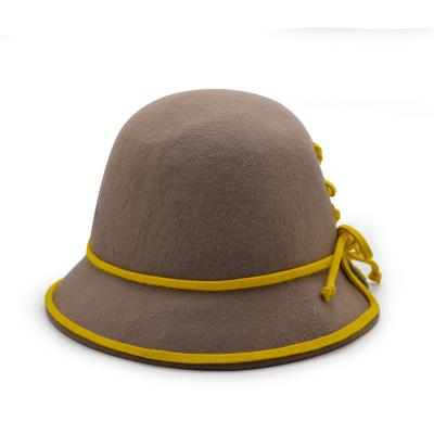 China Character Fashion Classic Wool Felt Hat Loose Adjustable 100% Felt Hat Hat for sale