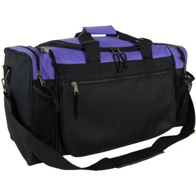 China Fashion Label Sports Duffel Bag Mesh And Valuables Pockets Travel Gym for sale