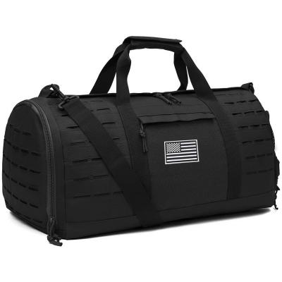 China Fashionable 40L Military Tactical Duffel Bag For Men Sports Gym Fitness Tote Travel Duffle Training Workout Bag With Shoe Compartment for sale