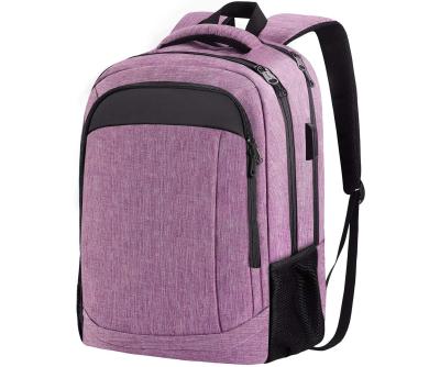 China With Comfortable New Style USB Handle Anti Theft Women Purple Business Laptop Backpack for sale