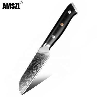 China Viable New Design Fashionable Damascus 3.5 Inch Kitchen Paring Knife Peeling Knife Fruit Knife for sale