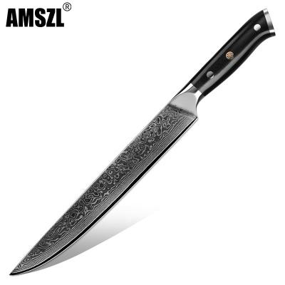 China Excellent Durable Performance 10 Inch Meat Cleaver Kitchen Damascus Steel Chef Knife for sale