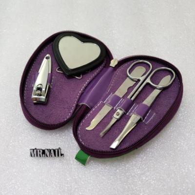 China Creative And Cute Durable Eggplant Pedicure Set With Professional Zipper Manicure Tool for sale