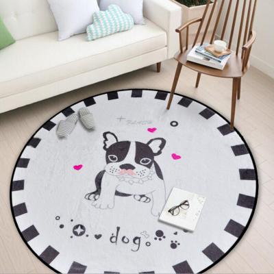 China Eco-friendly Cute Animal Round Hanging Rug Kids Room Rug Bedroom Living Room Tea Table Basket for sale