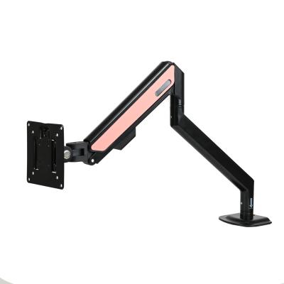 China LCD LED Monitor Desktop Mount Stand Shock Absorber Aluminum Single Monitor Arm Dual for sale