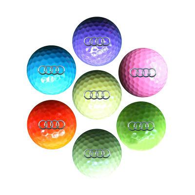 China Dupont Srulyn Double Synthetic Rubber Colored Golf Ball for sale