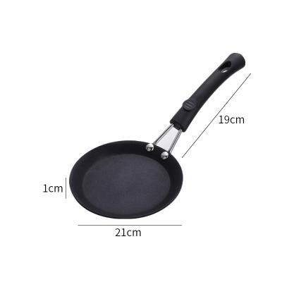 China Pan Cast Iron Silicone Handle Pot Kitchen Anti-scalding Flat Oil Free Baking Restaurant Pancakes Steak Nonstick Frying Steak Viable Small Size for sale