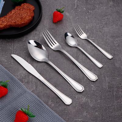 China Viable Modern Cutlery Spoon Fork Knife Cutlery Sets 5 Pcs Flatware 304 Travel Cutlery Set High Quality for sale