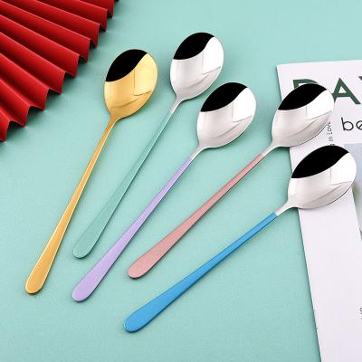 China Wholesale Stainless Steel Spoon Fork Multi Color Home Restaurant Hotel Gold 24 Cutlery Set for sale