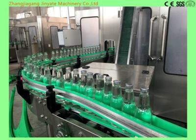 China 6000BPH Glass Bottle Filling Machine PLC Control System For Lemon / Sugarcane Juice for sale