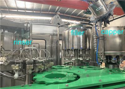 China SGS 4000BPH 4.23kw Juice Bottle Filling Machine Integrated Washing Capping for sale