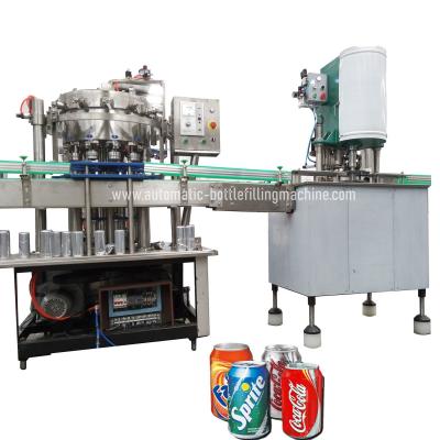 China 500can/H Carbonated Soft Drink  Soda Canning Machine for sale