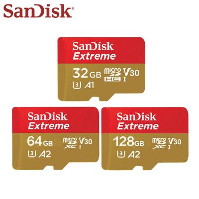 China Original Wholesale Plastic SanDisk 64gb A2 Memoria Memory Card Uhs-i C10 U3 V30 A2 32gb 64gb 128gb 256gb SD Memory Card Plastic Extreme Tf Card for sale