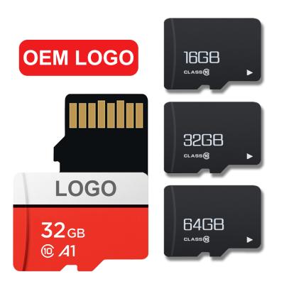 China Real Plastic Custom Micro SD Card Tarjeta Cartao De Memoria 16GB 8GB 256GB TF Capacity SD Card Kart 32GB 128GB 64GB Micro SD Card for sale