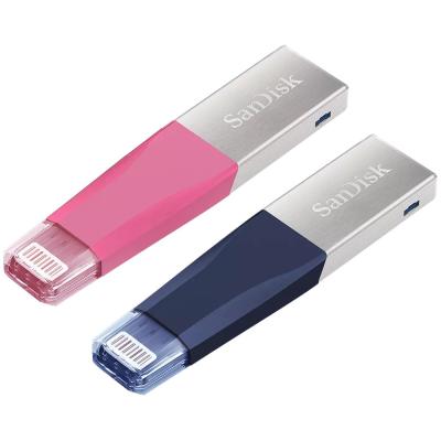 China IOS USB Flash Drive For iPhone & iPad SanDisk Usb Drive Ixpand Otg Flash Pen Drive Usb 3.0 Pendrive 32gb 64gb 128gb Mfi Connector For iPhone & iPad Pink Blue Gray iPhone iPod iPad for sale