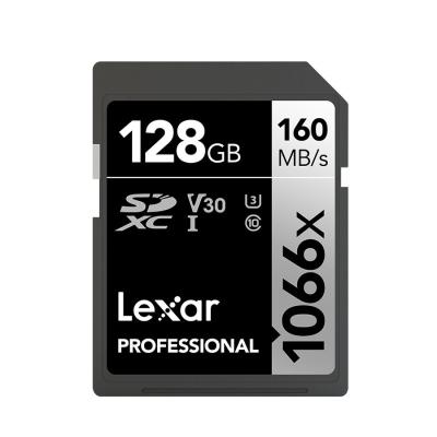 China Lexar 1066x Sdxc U3 Professional 100% Real Plastic SD Card 64g 128g 256g Flash Memory Card Max 160m/s For 4k Digital Camera for sale