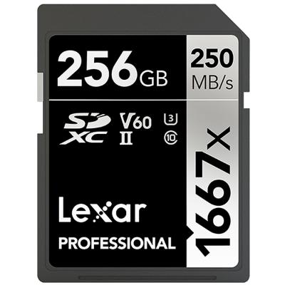 China SD Card for Camera Video Authentic Hot Sale Lexar 1667x SD Card 64gb 128gb 256gb Sdxc Uhs-ii U3 3d Memory Card Max 250mb/s for 4k Video Camera for sale