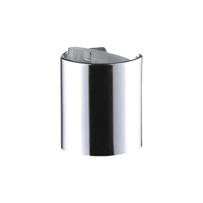 China Non Spill 20/410 Silver Smooth Aluminum Bottle Disc High Quality Pressure PP Top Cap for sale