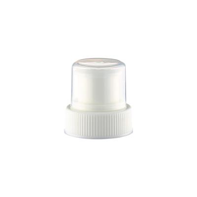 China Non Spill 28/410 Push Pull Plastic Cap For Water Bottle for sale