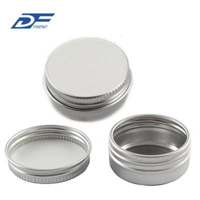 China 50ml 100ml 200ml recyclable silver aluminum jar for makeup jar for sale