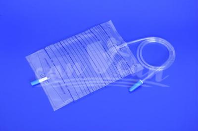 Cina urine bag with push pull valve 2000ml  Jiangsu, China Medical Spare Parts manufacturer hot sale in vendita