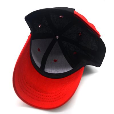 China High quality wholesale 2 tone two colors 6 panel baseball cap and hat structured 6 panel hat wholesale for sale