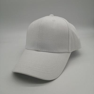 China High Quality 6 Panel Cotton Promotional White Baseball Cap And BSCI Hat Factory Price With Custom Logo for sale