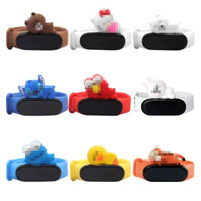 China Lovely Watchbands MI Band 5 Cartoon Strap TPU Silicone Strap Wrist Bands Cute Designer Water Resistant Mibands For MI Band for sale