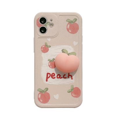 China Anti-drop Pressure Released Protective Soft Silicone TPU Cell Phone Cases Cute Pink Phone Cover For iPhone 7 Plus X XS XR 11 12 Pro Max for sale