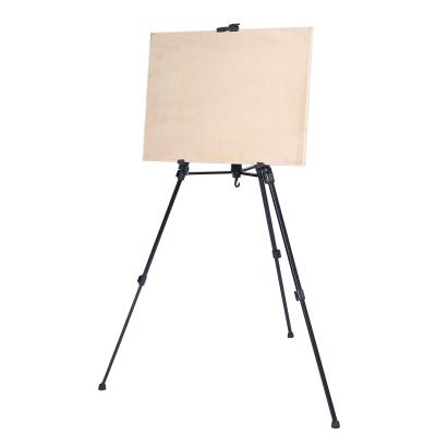 China New Design Lightweight Adjustable Collapsible Folding Easel Stand Tripod Metal Instant Easel For Artist Artworks Presentation Displaying for sale