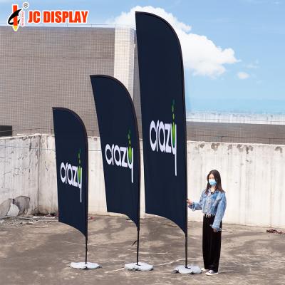 China Beach Flying Feather Flag Banner Beach Flagpole Advertising Promotion Teardrop Beach Flag for sale